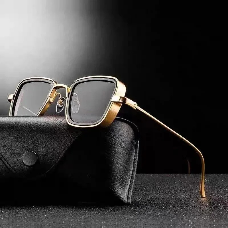 Metal Photo Panel - New Punk High-quality Metal Frame Sunglasses