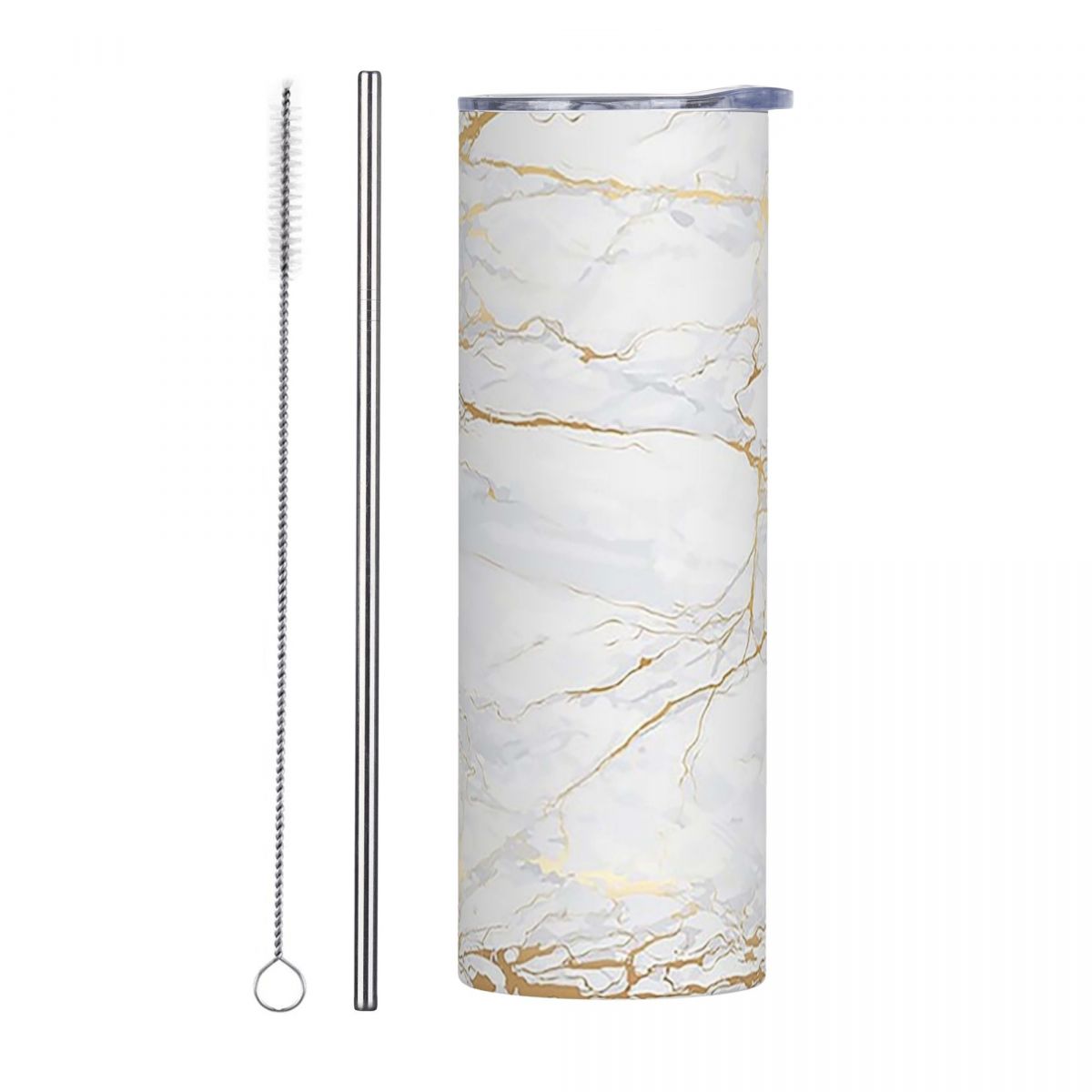 White And Gold Marbl Stainless - Tumbler 20Oz White 评论和价格