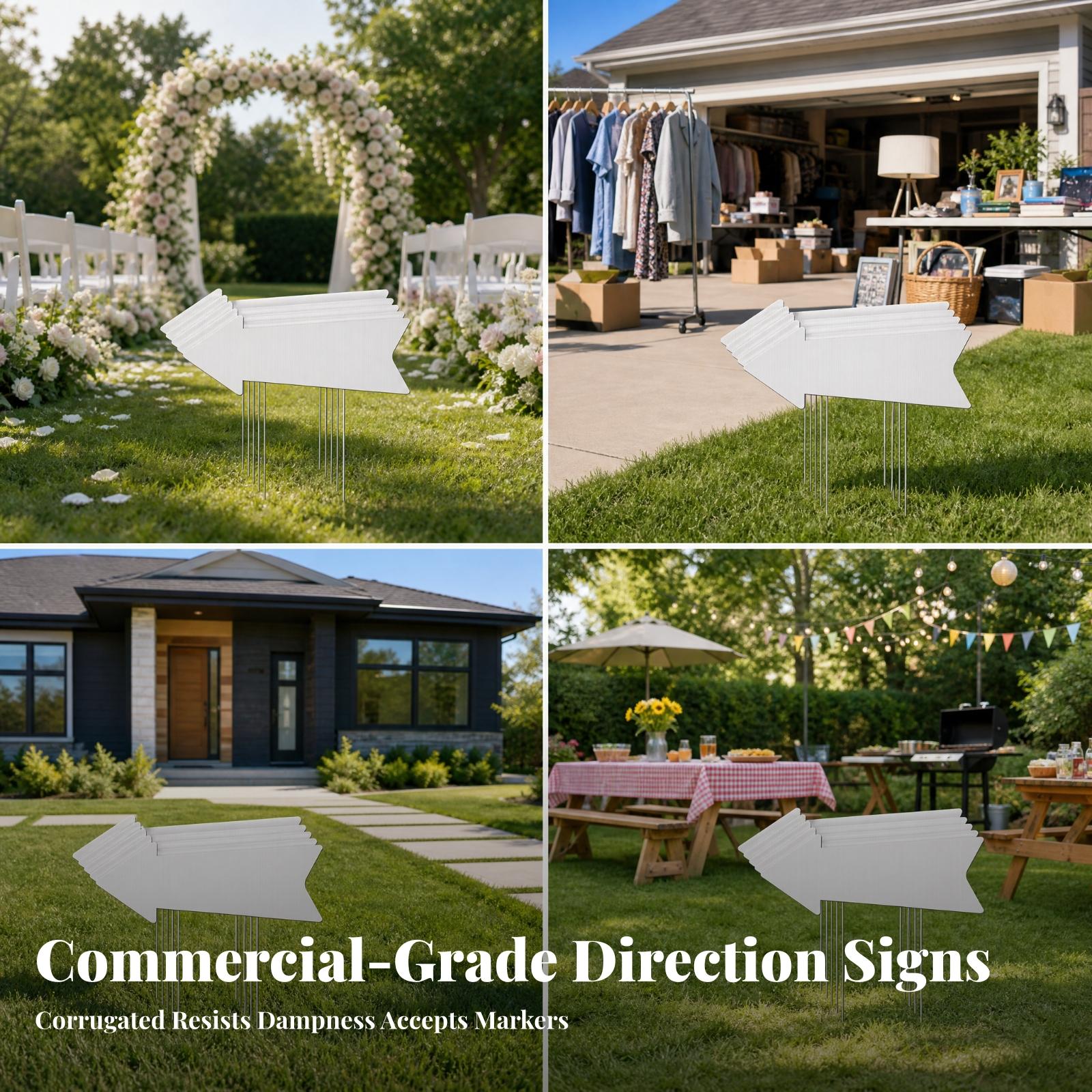 Blank Yard Sign Corrugated Pla - Yard Sign Blank 评论和价格
