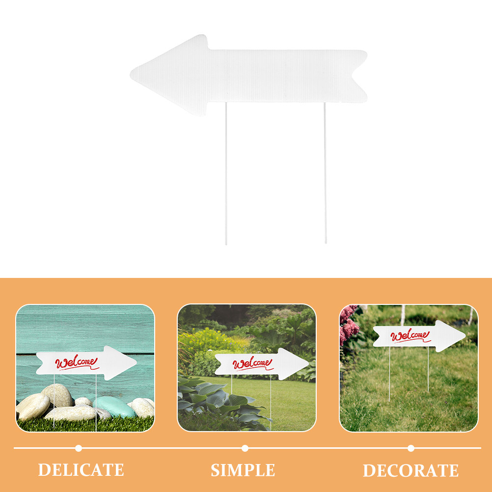 2Pcs Blank Arrow Yard Sign Cor - Yard Sign Blank 评论和价格