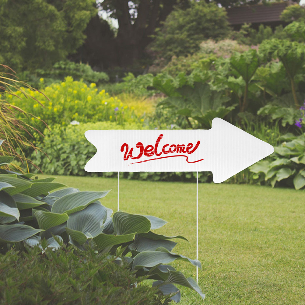 2Pcs Blank Arrow Yard Sign Cor - Yard Sign Blank 评论和价格