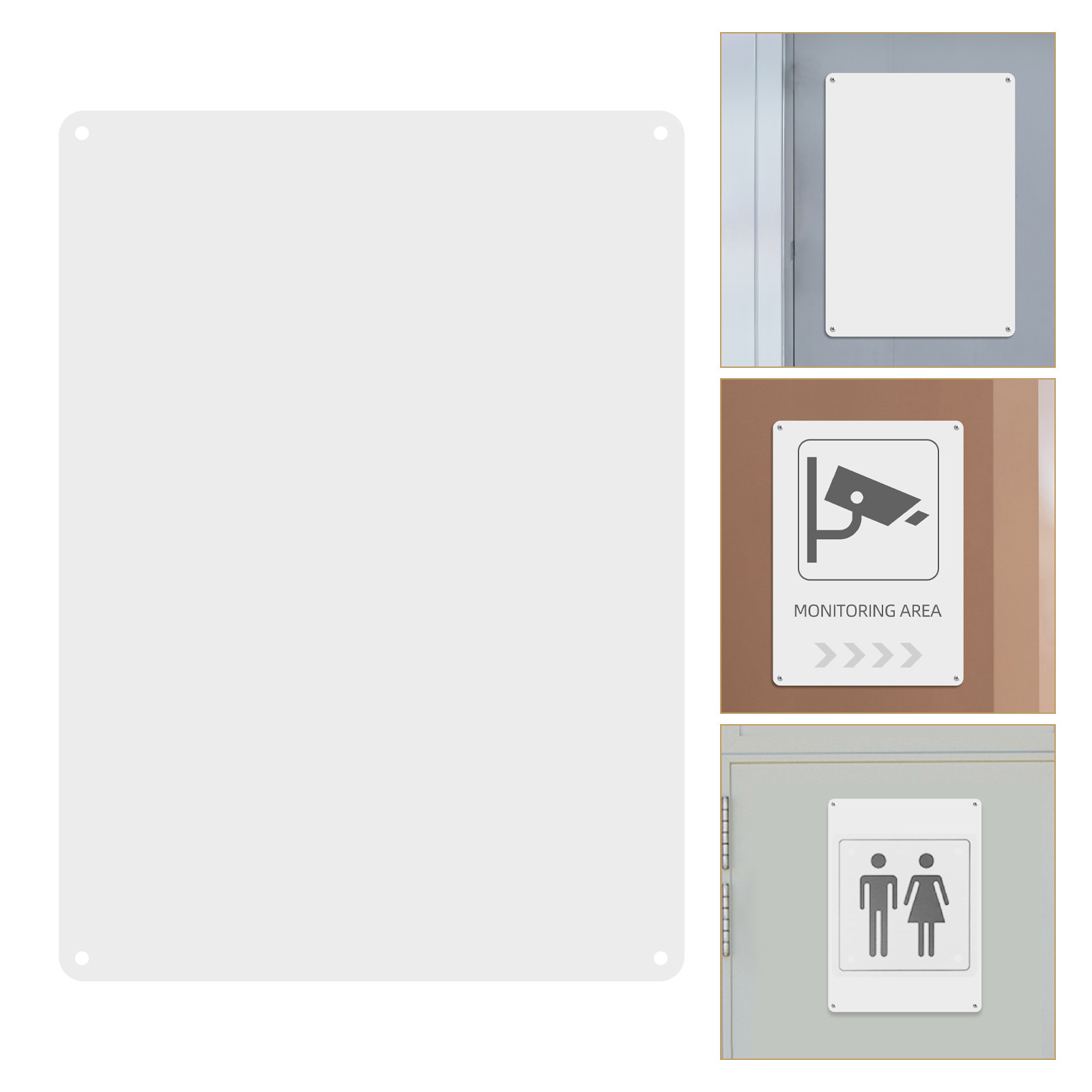 2Pcs Blank Aluminum Signs Whit - Yard Sign Blank 评论和价格