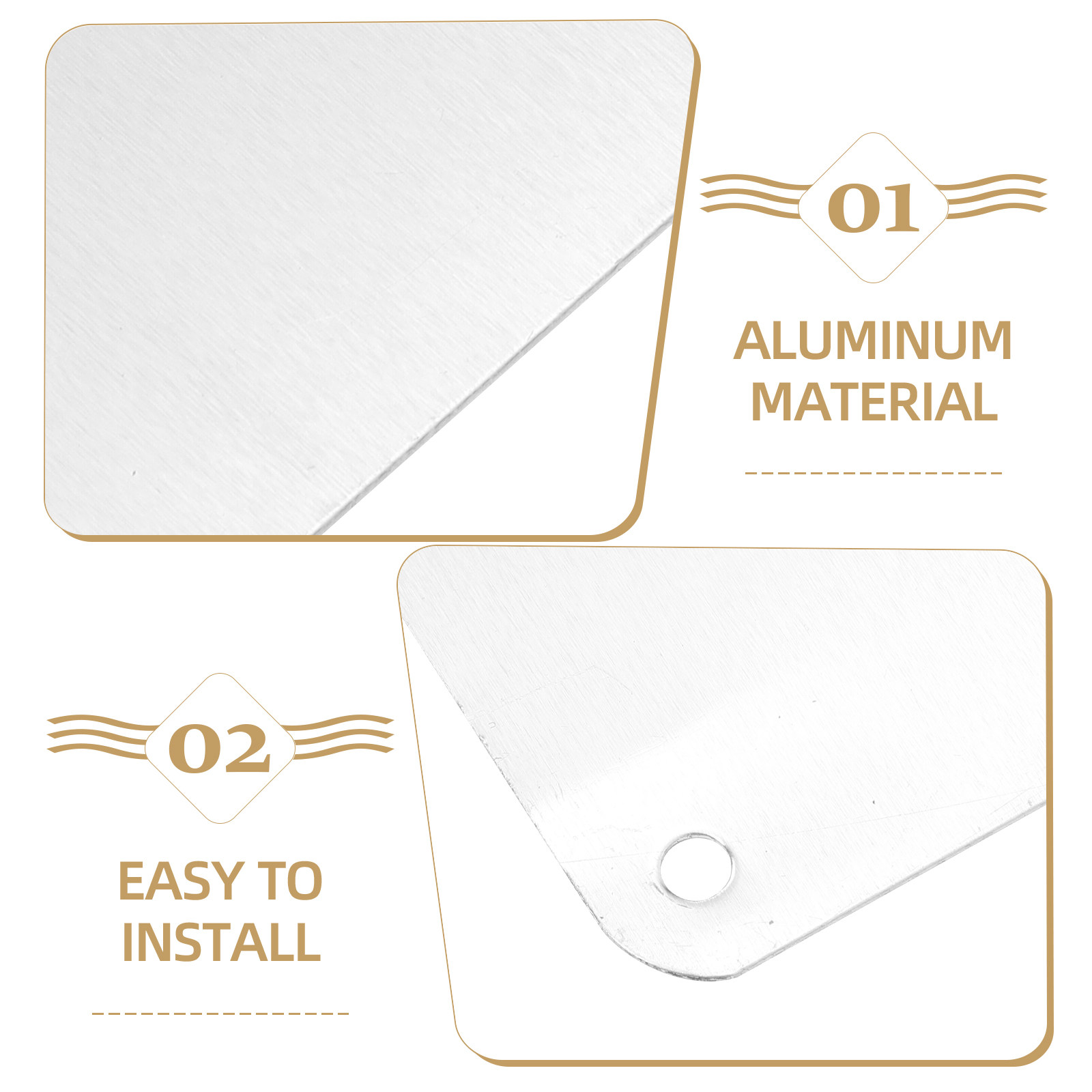2Pcs Blank Aluminum Signs Whit - Yard Sign Blank 评论和价格