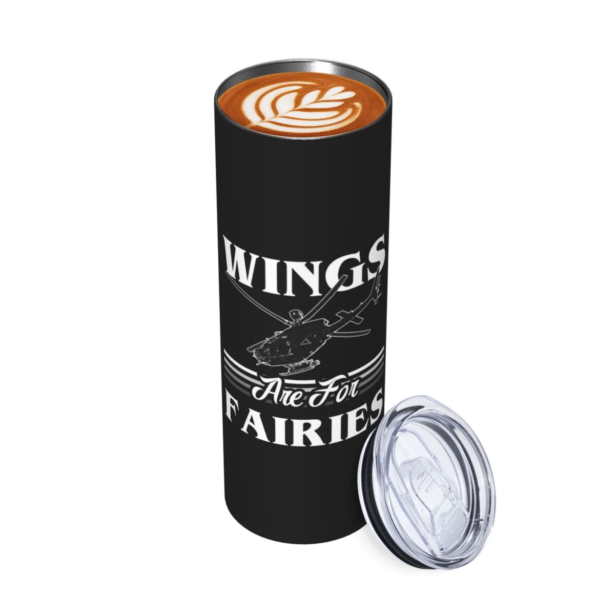 Wings Are For Fairies Helicopt - Tumbler 20Oz White 评论和价格