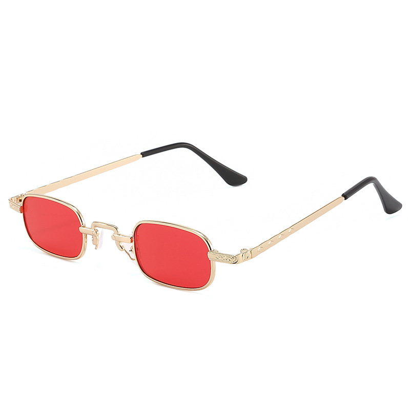 New Small Frame Square Sunglas - Metal Photo Panel 评论和价格