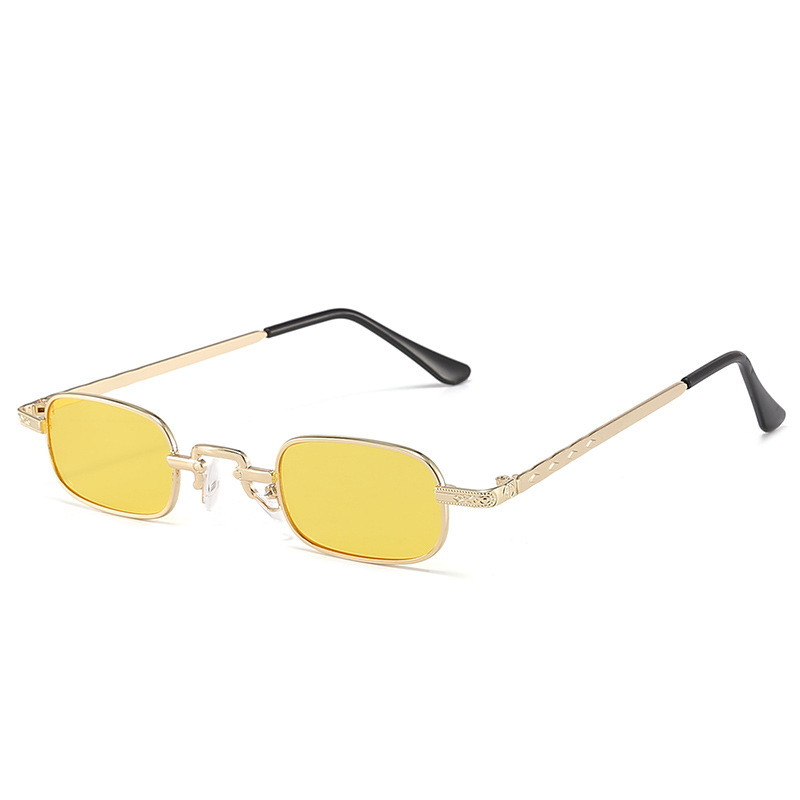 New Small Frame Square Sunglas - Metal Photo Panel 评论和价格
