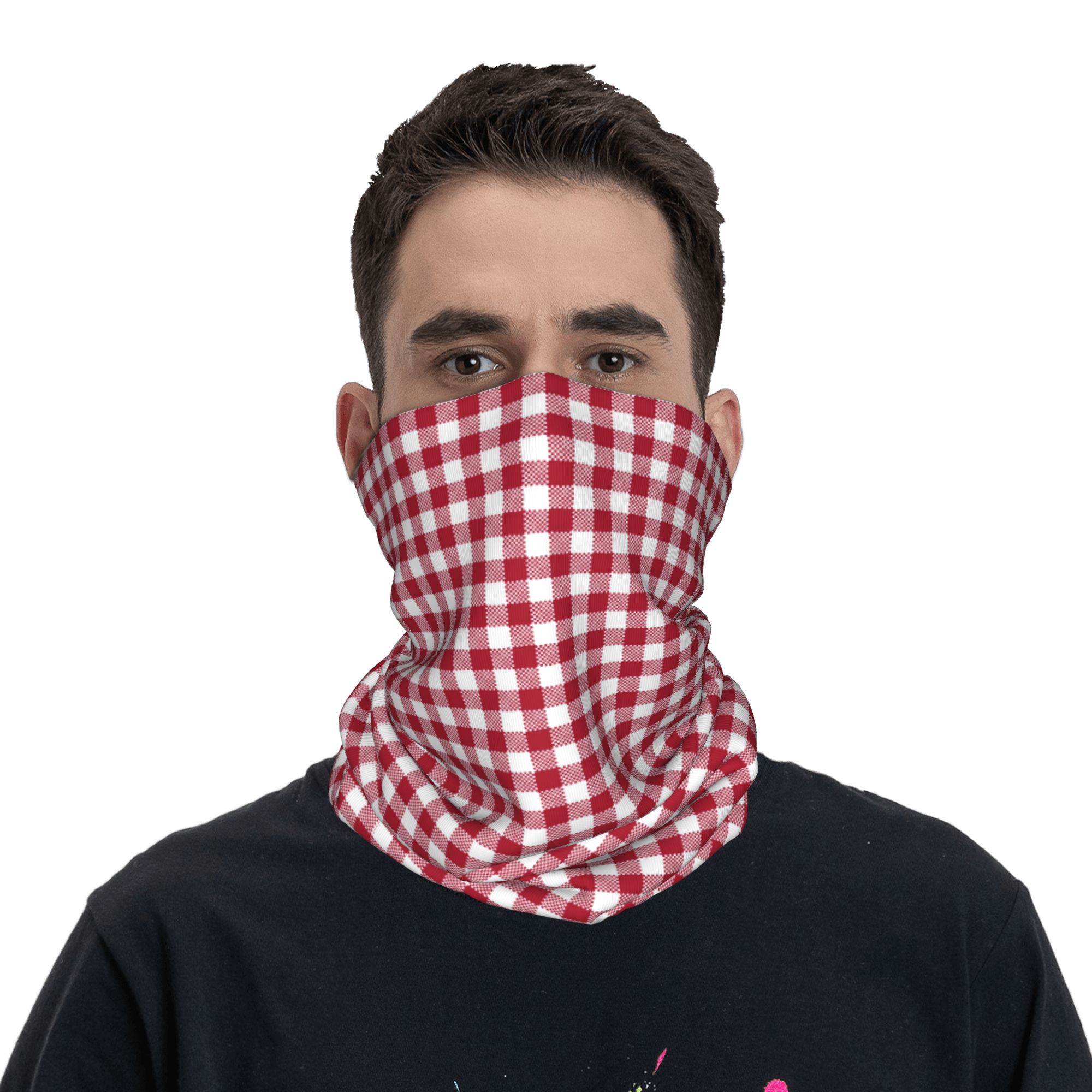Custom Red And White Gingham B - Bandana Blank White 评论和价格
