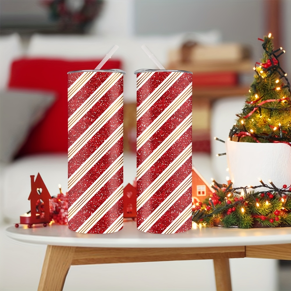 1pc 20oz Christmas Red and Whi - Tumbler 20Oz White 评论和价格