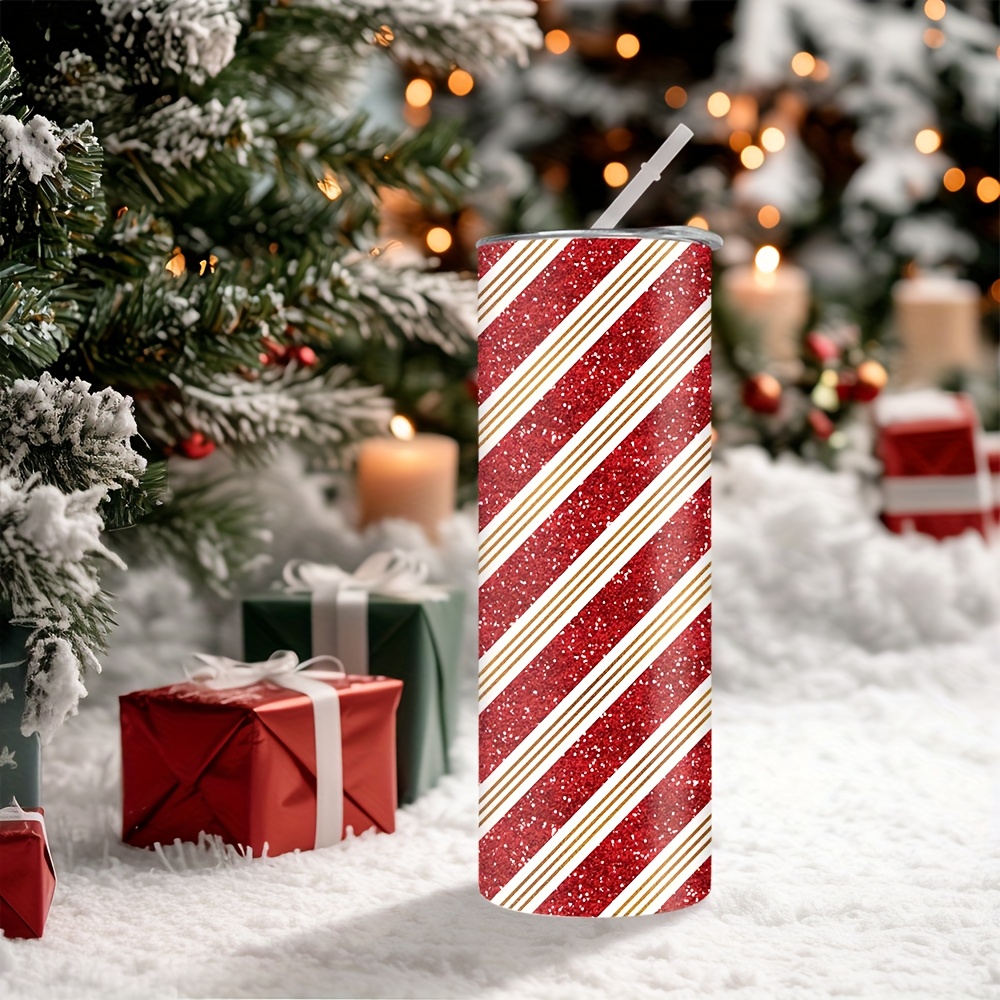 1pc 20oz Christmas Red and Whi - Tumbler 20Oz White 评论和价格