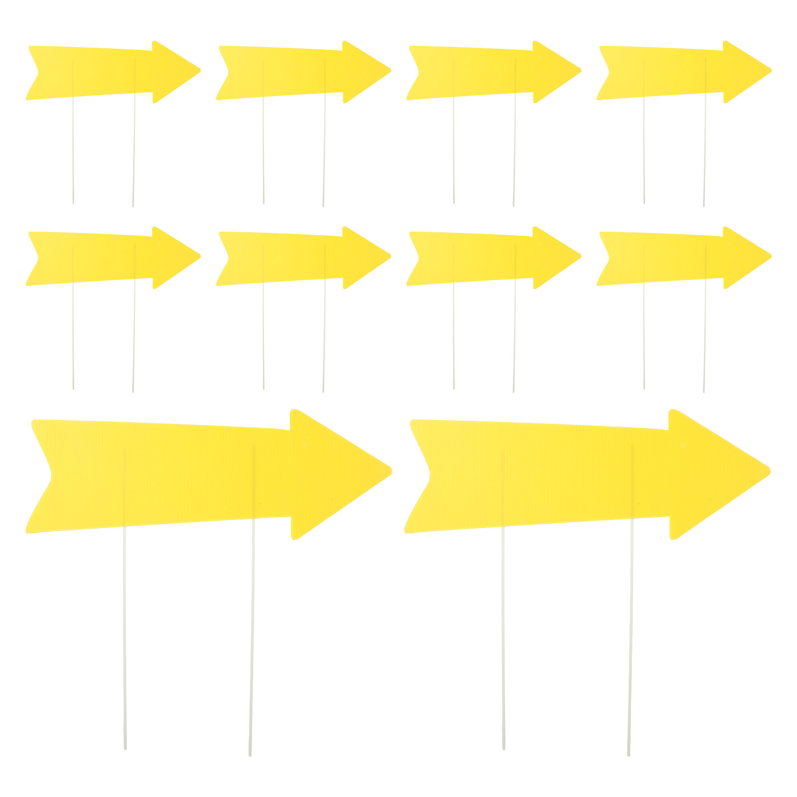 10Pcs Blank Arrow Yard Signs D - Yard Sign Blank 评论和价格
