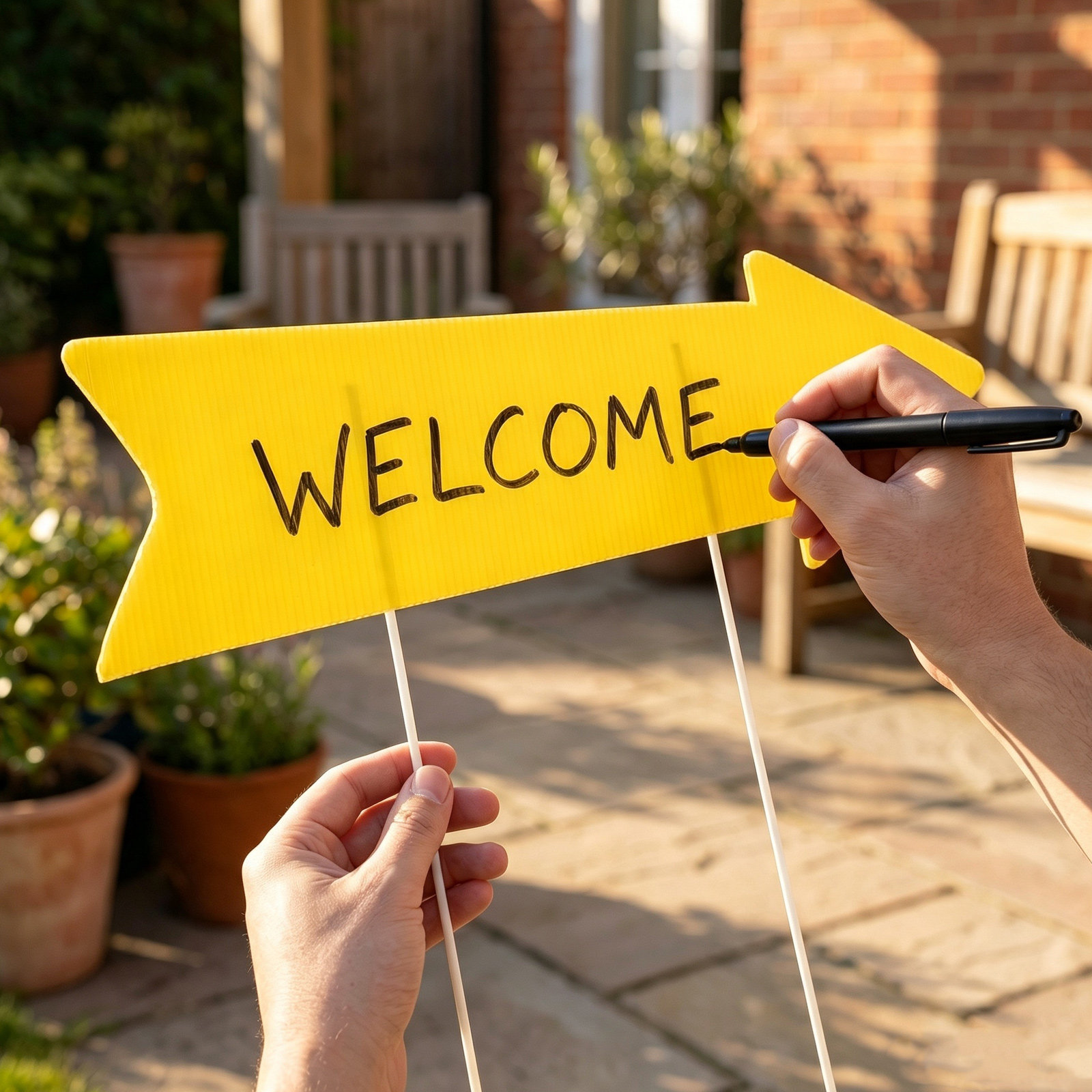 10Pcs Blank Arrow Yard Signs D - Yard Sign Blank 评论和价格