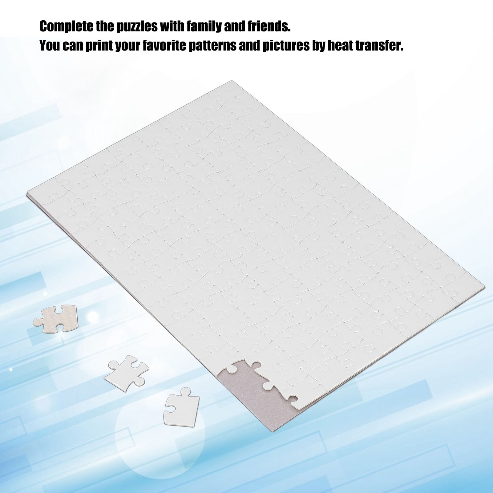 Printing Puzzle 10 Sets Blank  - Puzzle Blank White 评论和价格