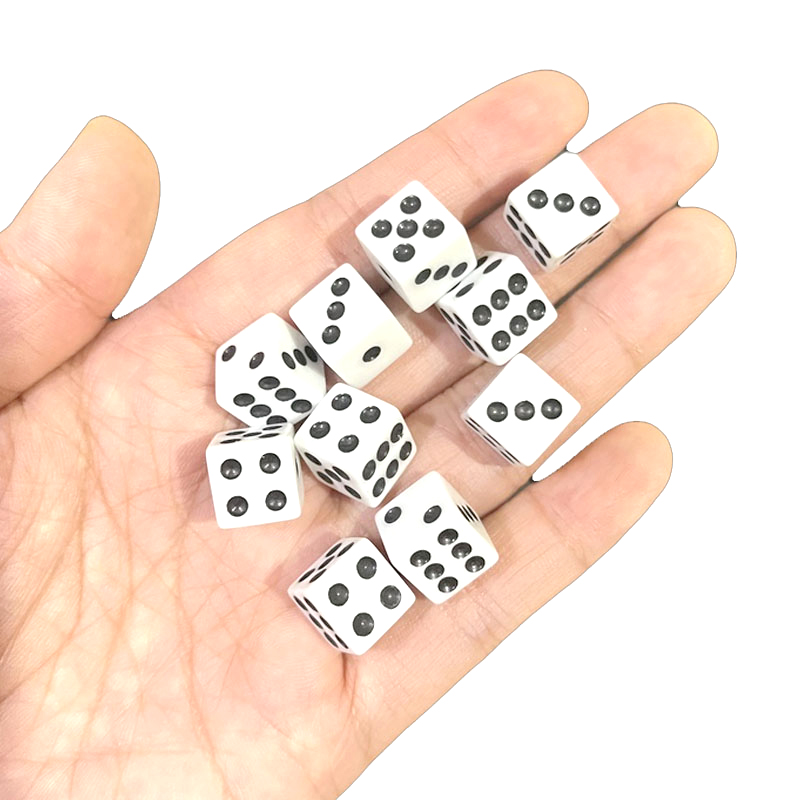 Wholesale 1000pcs Dots Dice 10 - Puzzle Blank White 评论和价格