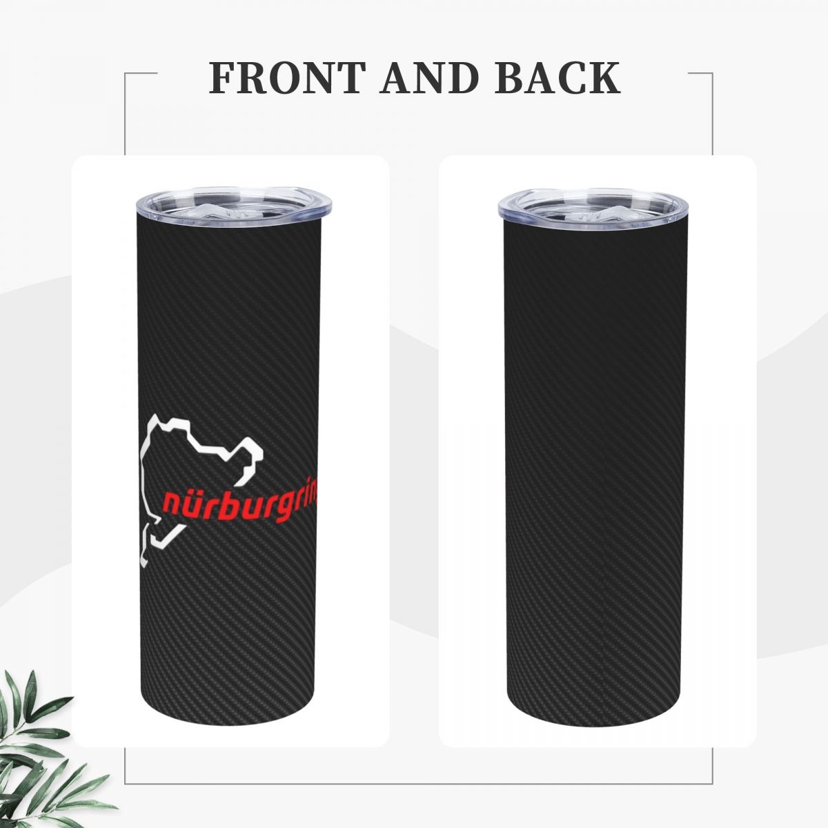 Nurburgring Carbon Fiber White - Tumbler 20Oz White 评论和价格