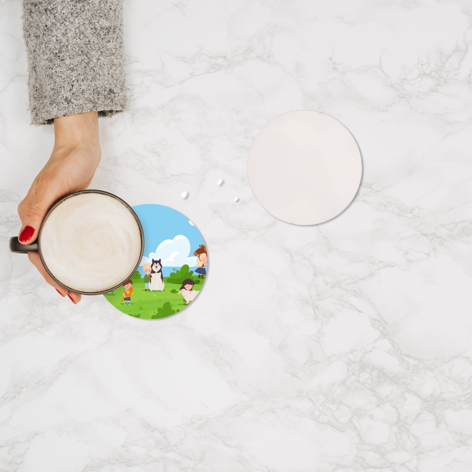 10Pcs Sublimation Wooden Coast - Coaster Sublimation Blank 评论和价格
